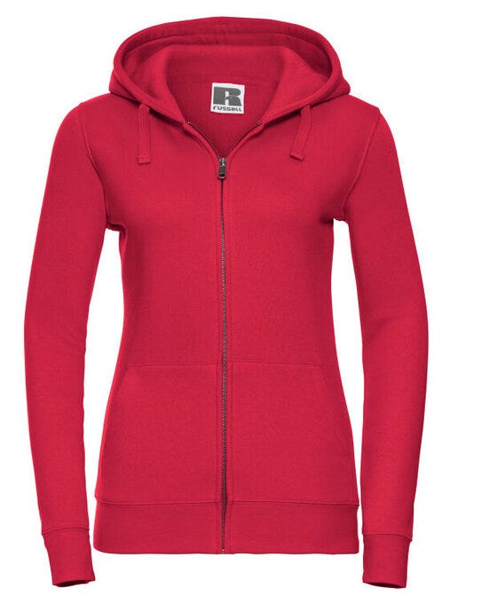 Russell Athletic Russell Ladies Authentic Zipped Hood Jkt - Classic Red