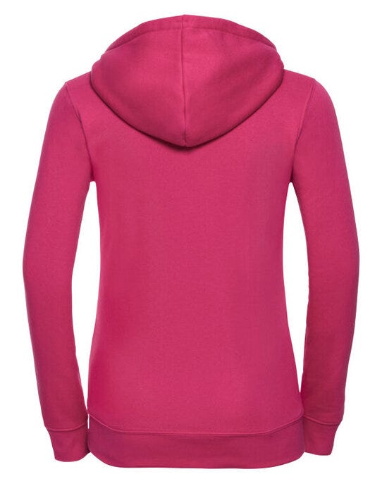 Russell Athletic Russell Ladies Authentic Zipped Hood Jkt - Fuchsia