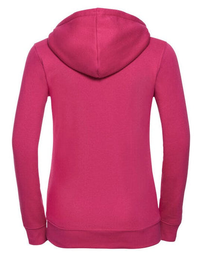 Russell Athletic Russell Ladies Authentic Zipped Hood Jkt - Fuchsia