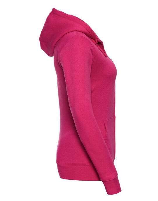 Russell Athletic Russell Ladies Authentic Zipped Hood Jkt - Fuchsia