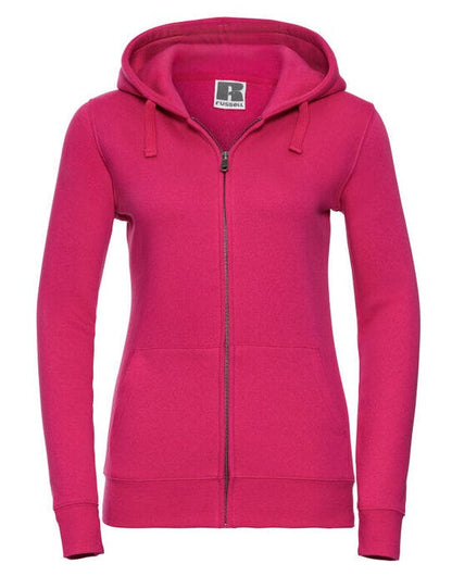 Russell Athletic Russell Ladies Authentic Zipped Hood Jkt - Fuchsia