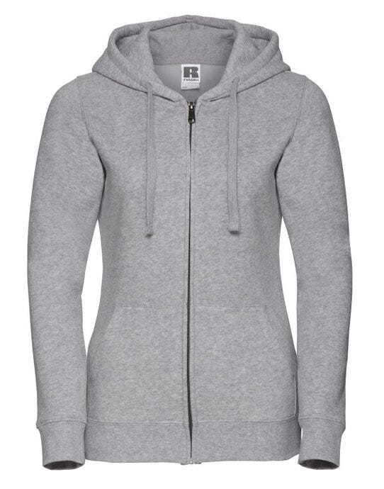 Russell Athletic Russell Ladies Authentic Zipped Hood Jkt - Light Oxford