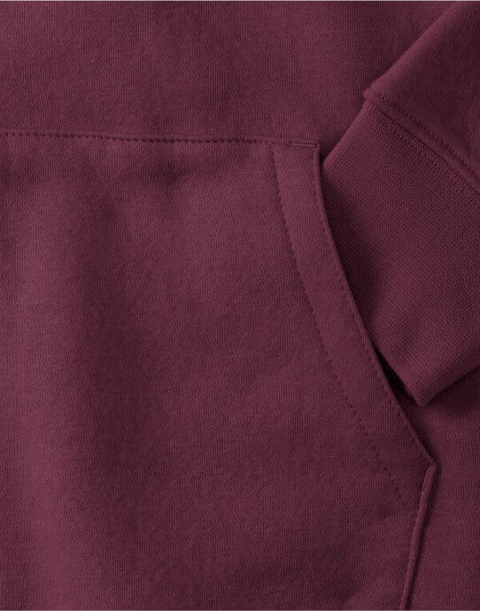 Russell Athletic Russell Ladies Authentic Zipped Hood Jkt - Burgundy