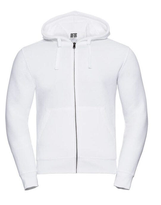 Russell Athletic Russell Mens Authentic Zipped Hood Jkt - White