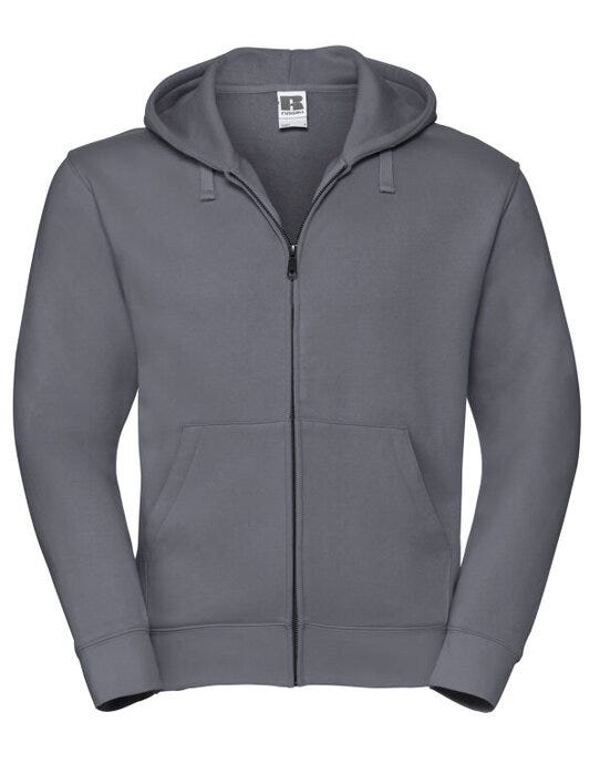 Russell Athletic Russell Mens Authentic Zipped Hood Jkt - Convoy Grey