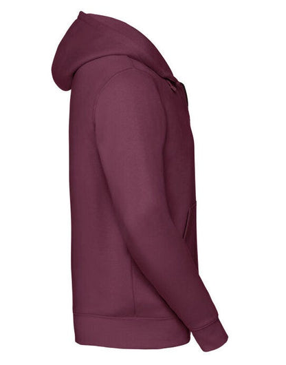 Russell Athletic Russell Mens Authentic Zipped Hood Jkt - Burgundy