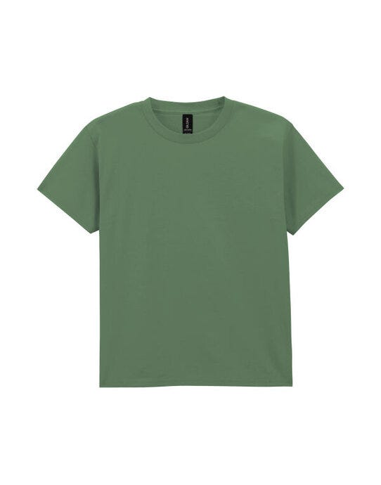 Gildan Light Cotton Youth T-Shirt - Military Green