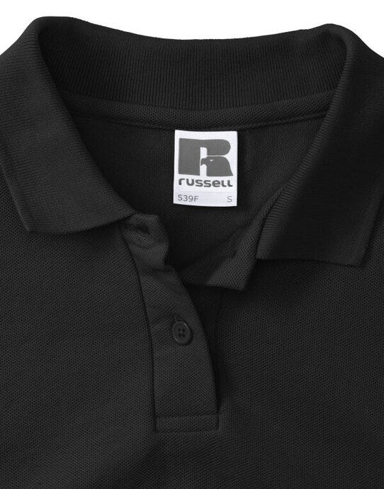 Russell Athletic Russell Ladies Classic Polycotton Polo - Black