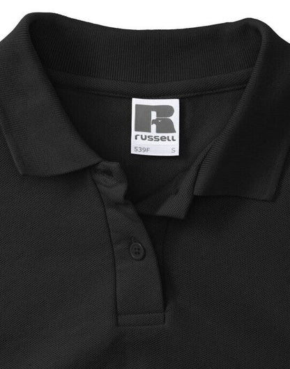 Russell Athletic Russell Ladies Classic Polycotton Polo - Black