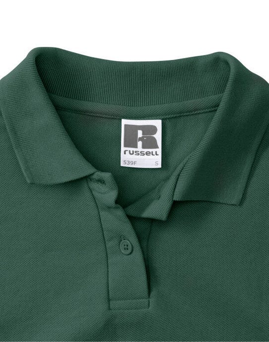 Russell Athletic Russell Ladies Classic Polycotton Polo - Bottle Green