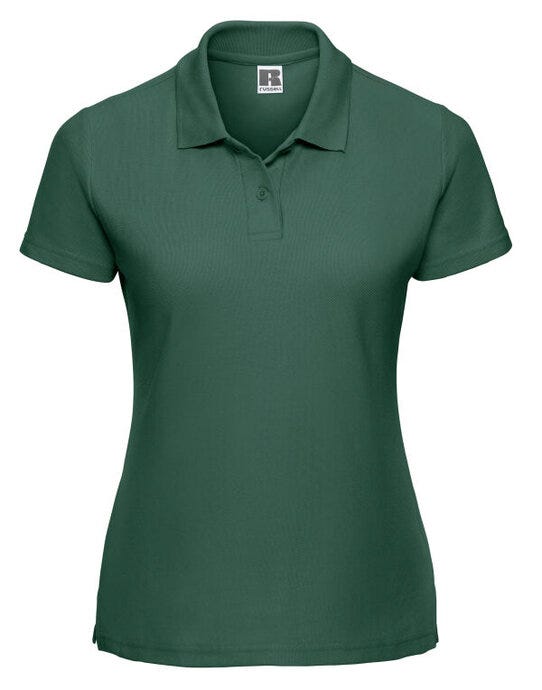 Russell Athletic Russell Ladies Classic Polycotton Polo - Bottle Green