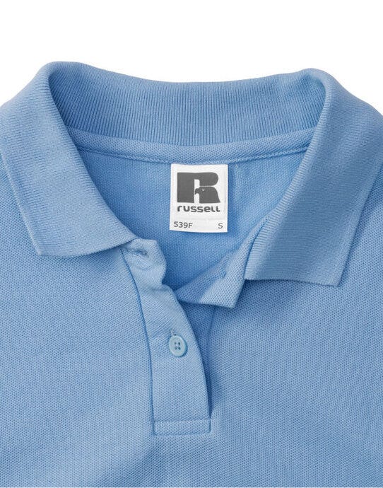 Russell Athletic Russell Ladies Classic Polycotton Polo - Sky Blue