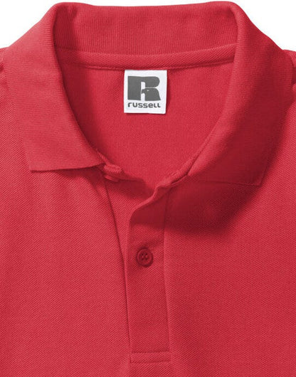 Russell Athletic Russell Men's Classic Polycotton Polo - Bright Red