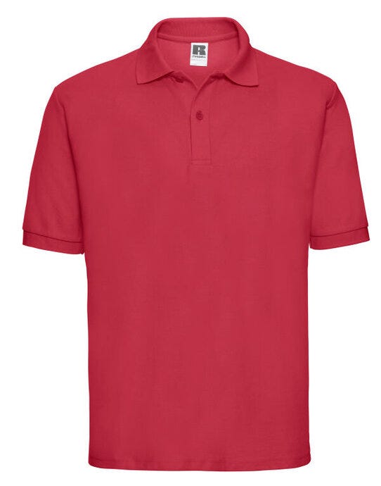 Russell Athletic Russell Men's Classic Polycotton Polo - Classic Red