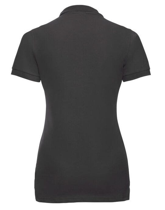 Russell Athletic Russell Ladies Fitted Stretch Polo - Black