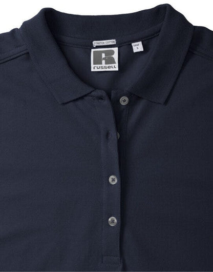 Russell Athletic Russell Ladies Fitted Stretch Polo - French Navy