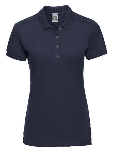 Russell Athletic Russell Ladies Fitted Stretch Polo - French Navy