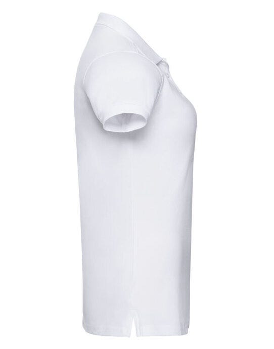 Russell Athletic Russell Ladies Fitted Stretch Polo - White
