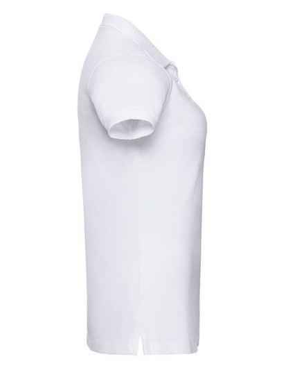 Russell Athletic Russell Ladies Fitted Stretch Polo - White
