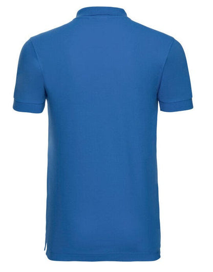 Russell Athletic Russell Mens Fitted Stretch Polo - Azure Blue