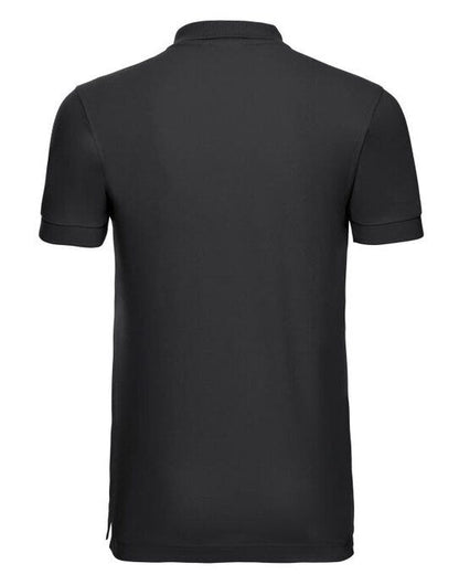 Russell Athletic Russell Mens Fitted Stretch Polo - Black