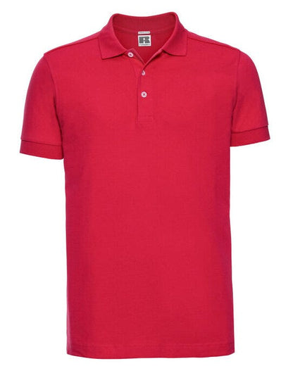 Russell Athletic Russell Mens Fitted Stretch Polo - Classic Red