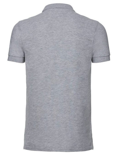 Russell Athletic Russell Mens Fitted Stretch Polo - Light Oxford