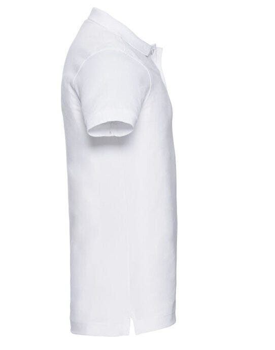 Russell Athletic Russell Mens Fitted Stretch Polo - White