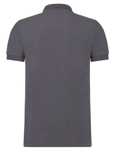 Russell Athletic Russell Mens Fitted Stretch Polo - Convoy Grey