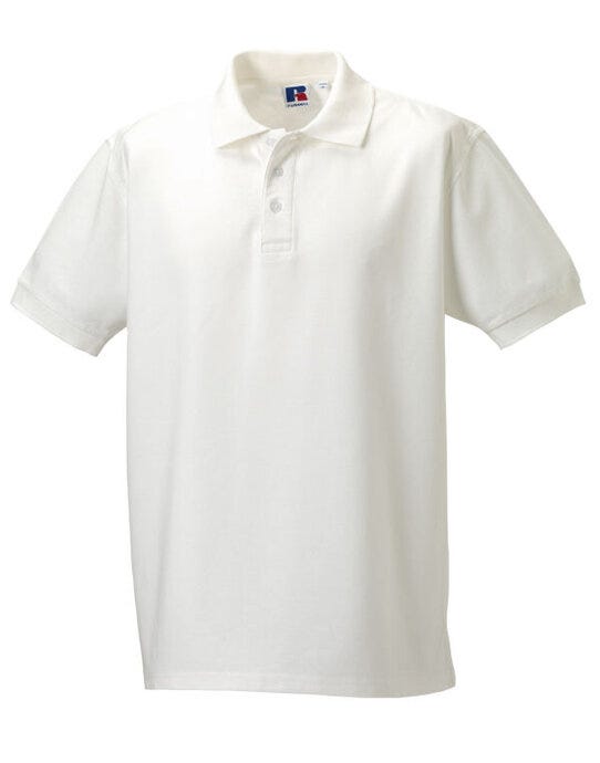 Russell Athletic Russell Mens Ultimate Cotton Polo - White