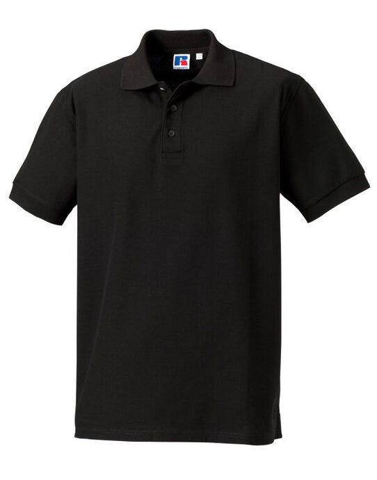 Russell Athletic Russell Mens Ultimate Cotton Polo - Black