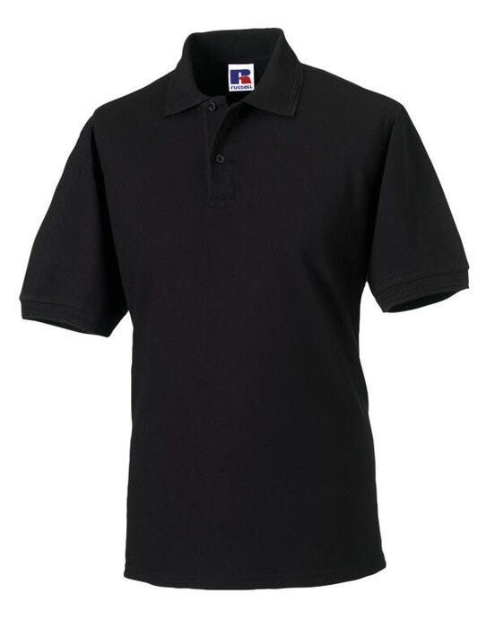 Russell Athletic Russell Hardwearing Polycotton Polo - Black