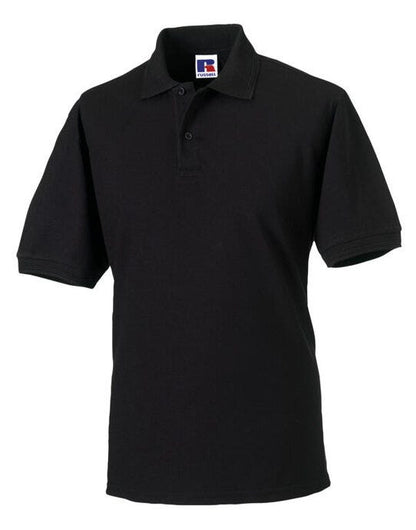 Russell Athletic Russell Hardwearing Polycotton Polo - Black