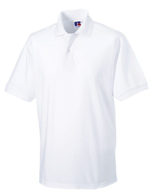 Russell Athletic Russell Hardwearing Polycotton Polo - White