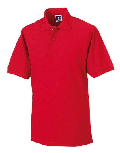 Russell Athletic Russell Hardwearing Polycotton Polo - Bright Red