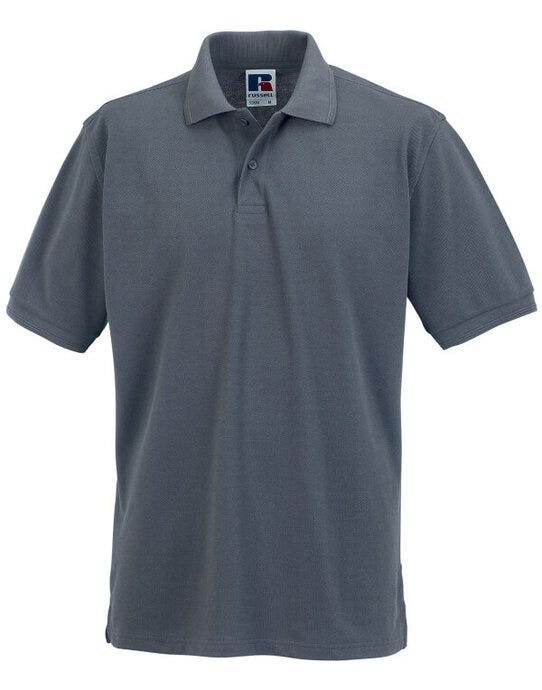 Russell Athletic Russell Hardwearing Polycotton Polo - Convoy Grey