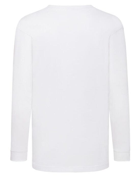 Fruit Of The Loom FOTL Kids Valueweight Long Sleeve T - White