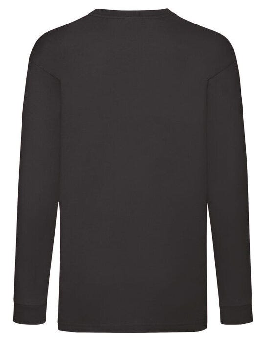 Fruit Of The Loom FOTL Kids Valueweight Long Sleeve T - Black