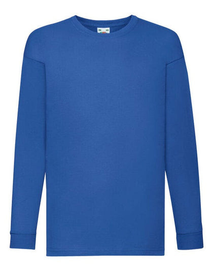 Fruit Of The Loom FOTL Kids Valueweight Long Sleeve T - Royal