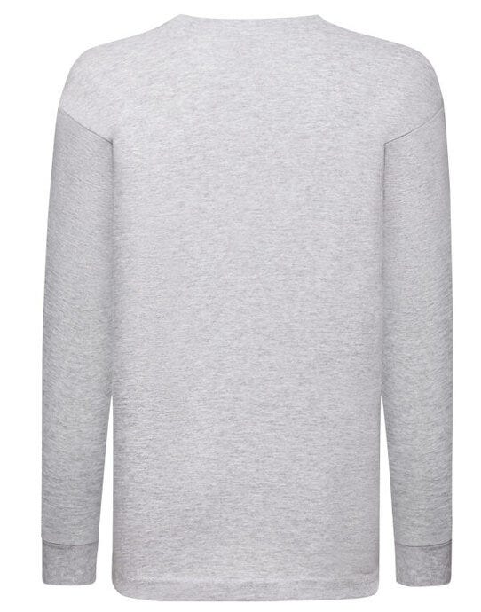 Fruit Of The Loom FOTL Kids Valueweight Long Sleeve T - Heather Grey