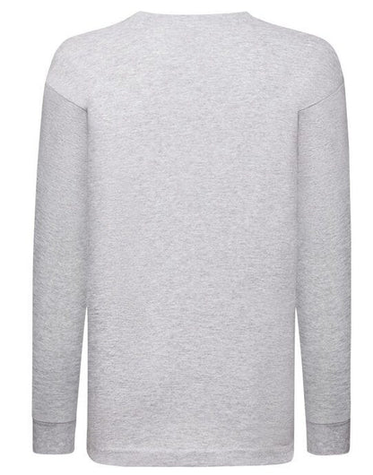 Fruit Of The Loom FOTL Kids Valueweight Long Sleeve T - Heather Grey