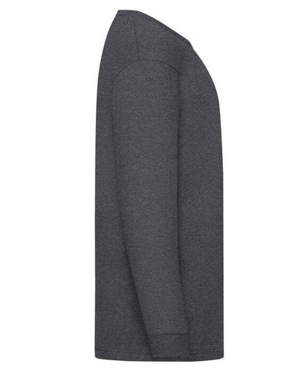 Fruit Of The Loom FOTL Kids Valueweight Long Sleeve T - Dark Heather