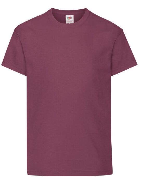 Fruit Of The Loom FOTL Kids Original T - Burgundy