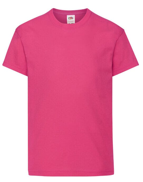 Fruit Of The Loom FOTL Kids Original T - Fuchsia