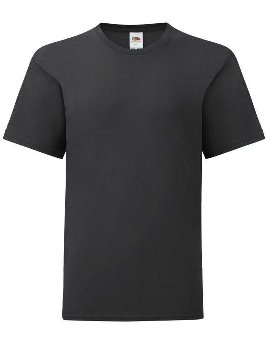 Fruit Of The Loom FOTL Kid's Iconic 150 T - Black