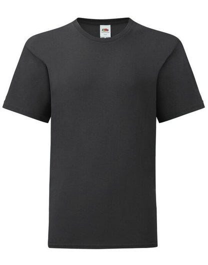 Fruit Of The Loom FOTL Kid's Iconic 150 T - Black