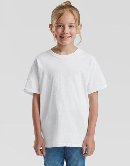 Fruit Of The Loom FOTL Kids Valueweight T - White