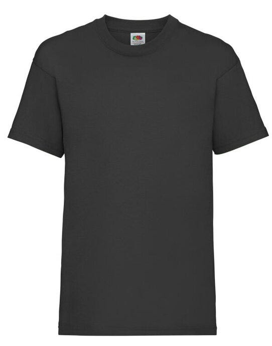 Fruit Of The Loom FOTL Kids Valueweight T - Black