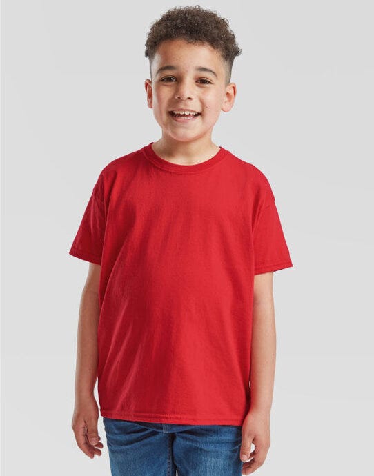 Fruit Of The Loom FOTL Kids Valueweight T - Red