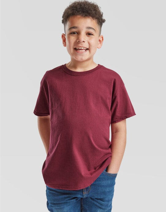Fruit Of The Loom FOTL Kids Valueweight T - Burgundy